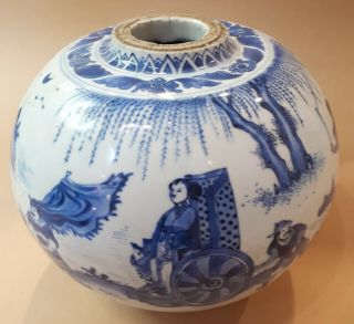 Unique Chinese Porcelain Vase - Transitional - 17th.  century - Figures 6