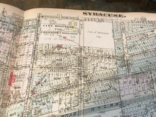 Syracuse & Suburbs Plat Atlas GM Hopkins1924. 9