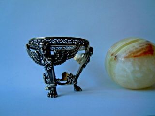 rare imperial RUSSIAN 84 Silver Easter Egg Stand Faberge design 1917 2