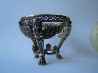rare imperial RUSSIAN 84 Silver Easter Egg Stand Faberge design 1917 6