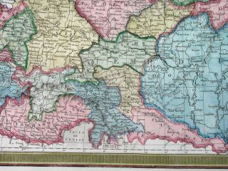 1835 ANTIQUE MAP POLAND LITHUANIA UKRAINE WARSAW CENTRAL EUROPE BOHEMIA 7
