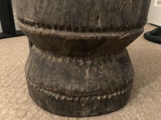 An Antique Carved Wooden Grinder Mortar & Pestle Ethiopia? African Tribal Art ?? 3