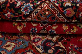 Traditional Floral Oriental Wool Area Rug Hand - Knotted Vintage RED Carpet 10x13 7