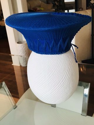 Cobalt Blue Zulu Warrior Womens Hat Similar To The Hat Seen On Black Panther 2