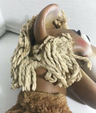 RARE Vintage Bill Baird CHARLEMAGNE the LION Puppet Ideal Toys Rubber Head 10