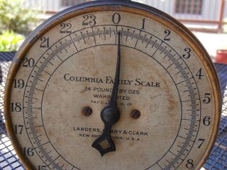 Vintage Columbia Family Scale kitchen tool food produce 2
