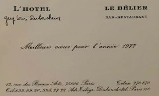 RARE Vintage L’HOTEL Leather Desk Pad & Blotter from Oscar Wilde’s Suite c.  1960 5