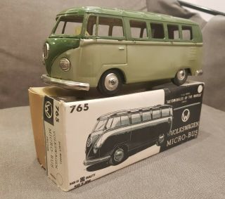 Bandai Volkswagen Microbus In Perfect Condtion W/org.  Box,  Japan,  1960