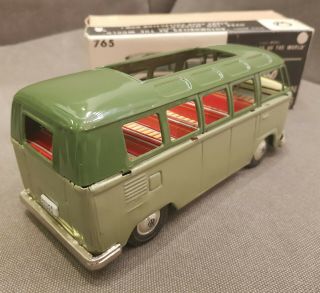 Bandai Volkswagen Microbus in perfect condtion w/Org.  Box,  Japan,  1960 4