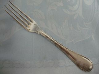 SIX HEAVY STERLING SILVER FRENCH PUIFORCAT DINNER FORKS 3