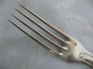 SIX HEAVY STERLING SILVER FRENCH PUIFORCAT DINNER FORKS 4