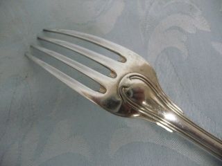 SIX HEAVY STERLING SILVER FRENCH PUIFORCAT DINNER FORKS 6