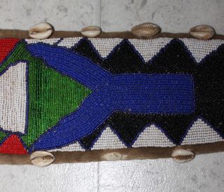 AFRICAN YORUBA BEADED DIVINER HANGING 50 