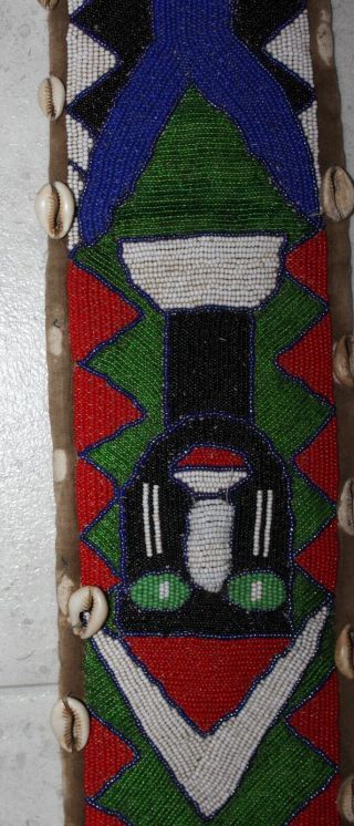 AFRICAN YORUBA BEADED DIVINER HANGING 50 