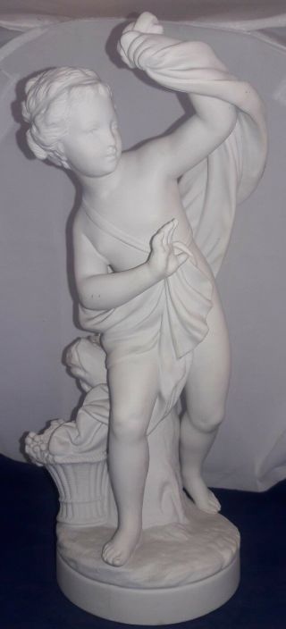 Antique French Bisque Porcelain Figure - Nude Woman