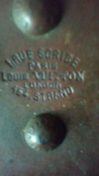 Antique large Louis Vuittons steamer trunk 1890 - 1915.  Size 28 