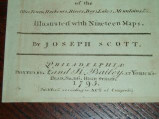 1795 Scott Map Colonial State of North Carolina - One of earliest state maps made 7