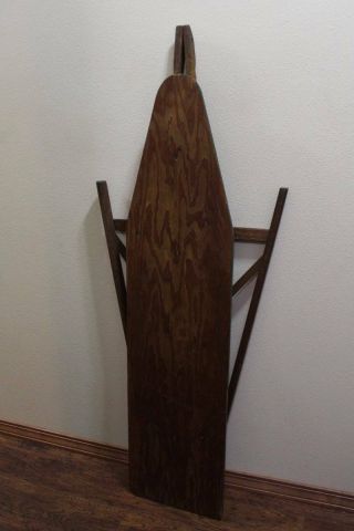 Ironing Iron Board Antique 1900 - 1949 Wood Solid Sturdy Primitive 2