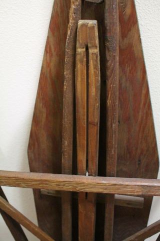 Ironing Iron Board Antique 1900 - 1949 Wood Solid Sturdy Primitive 6