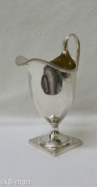 1797 Georgian Solid Sterling Silver Helmet Shaped Cream Jug 117g
