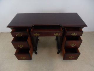 Mahogany Vanity Desk Circa 1940 ' s Old Salem Group by Drexel Furniture 4