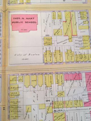 1891 SOUTH BOSTON TELEGRAPH HILL MASSACHUSETTS GATES OF HEAVEN CHURCH ATLAS MAP 2