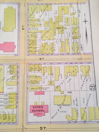 1891 SOUTH BOSTON TELEGRAPH HILL MASSACHUSETTS GATES OF HEAVEN CHURCH ATLAS MAP 3
