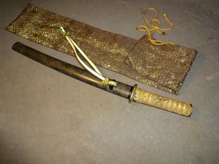 K01 Japanese Sword Wakizashi In Mountings,  Full Polish,
