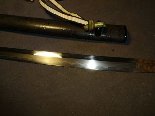 K01 Japanese sword wakizashi in mountings,  full polish, 5