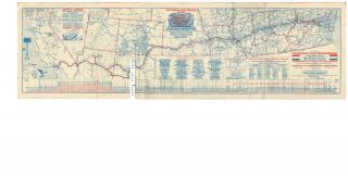 1924 National Old Trails Road Official Map Los Angeles to Washington Baltimore 3