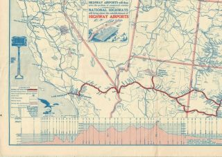 1924 National Old Trails Road Official Map Los Angeles to Washington Baltimore 6