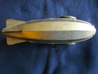 RARE Marx Sky Bird Mechanical Zeppelin Wind - up Toy Dirigible Vintage No Rust 6