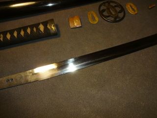 Japanese sword wakizashi in mountings 