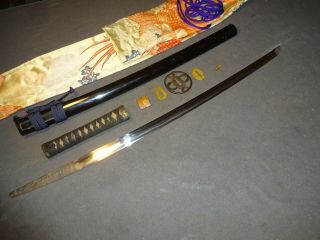 Japanese sword wakizashi in mountings 