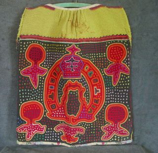 Authentic Old Kuna Indian Mola Blouse Panama MERITO VIRTUTI Design Textile 2