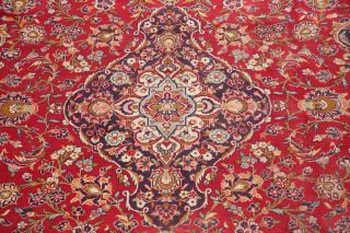 VINTAGE Traditional Floral Oriental Area RUG Hand - Knotted Wool LARGE Carpet 9x14 5