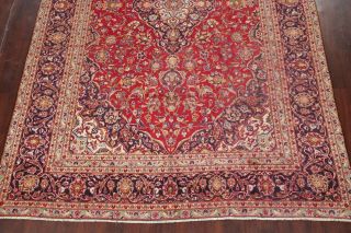VINTAGE Traditional Floral Oriental Area RUG Hand - Knotted Wool LARGE Carpet 9x14 6