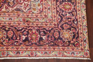 VINTAGE Traditional Floral Oriental Area RUG Hand - Knotted Wool LARGE Carpet 9x14 7