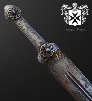 19th Century Persian / Caucasian / Islamic Kindjal Dagger