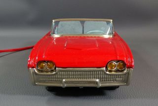 ' 60 Japan Tin Toy Ford Thunderbird Cragstan Convertible Car Model Remote Box 5