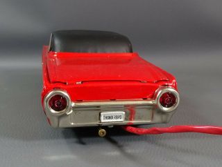 ' 60 Japan Tin Toy Ford Thunderbird Cragstan Convertible Car Model Remote Box 8