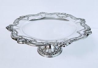 Cake Stand Pedestal Foot Chantilly Duchess Gorham Sterling Silver Large Scarce