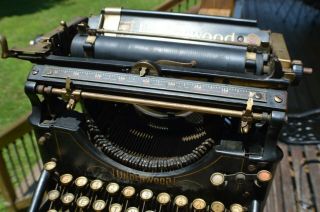 Antique/Vintage Underwood Typewriter No.  5 2