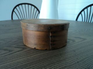 Antique Primitive Early Old Wooden Farmhouse Pantry Box W/lid