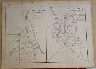 Phuket Thailand Mergui Archipelago 1775 De Mannevillette Unusual Antique Chart