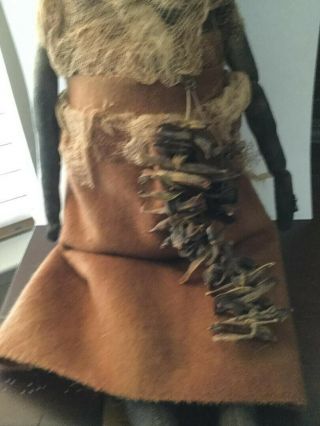 EARLY PRIMITIVE HANDMADE CLOTH RAG WITCH DOLL - MADE BY CINNAMNON CREEK 3
