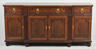 Henkel Harris Chippendale Style Mahogany Sideboard Buffet High End Construction