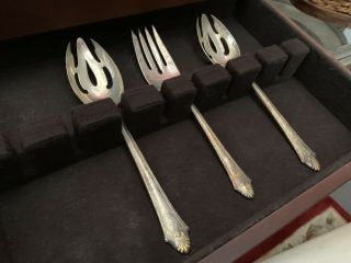 Gorham Sterling Silver Six 4 - piece place setting in Edgemont Gold 2