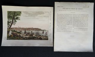 Australia,  Sydney,  View Bertuch,  1809,  Ansicht der Stadt Sydney/Vue de.  Sydney 2