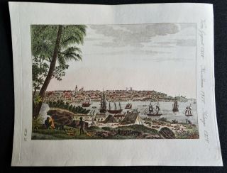 Australia,  Sydney,  View Bertuch,  1809,  Ansicht der Stadt Sydney/Vue de.  Sydney 3